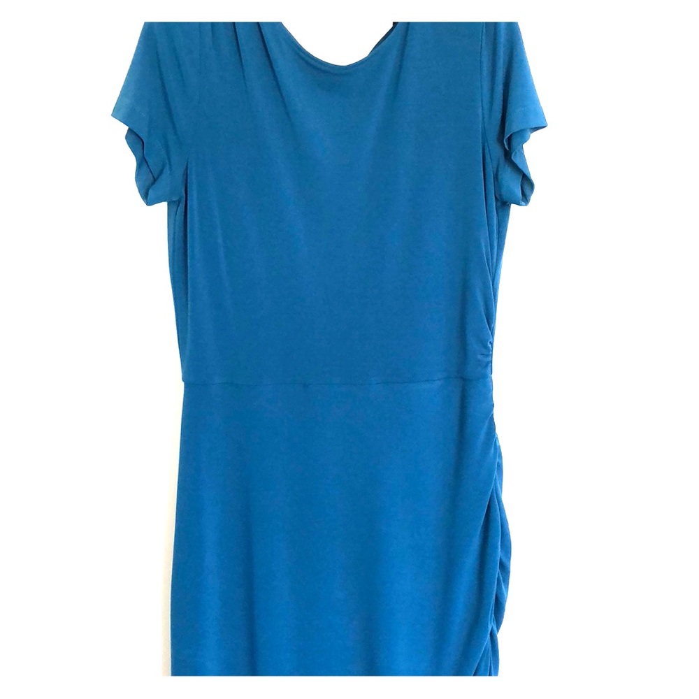 Donna Morgan blue slinky dress